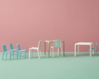 set 3 kinderstoelen Pedrali Snow Junior